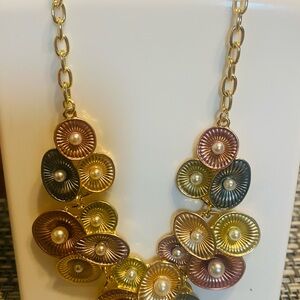 Elegant Gold and Bronze Necklace